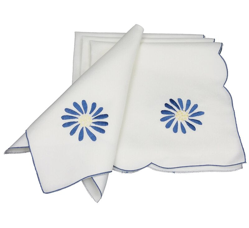 Weidler Embroidered Flower 19" Napkin (Set of 4) ts435