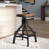 Wellman Adjustable Height Swivel Bar Stool (Set of 2)