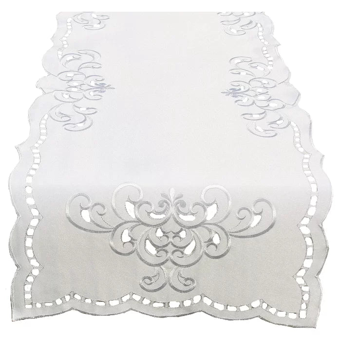 90" L x 15" W White Wendt Table Runner