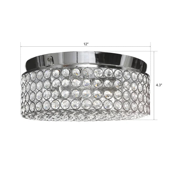 Westerfield 2 - Light 12'' Sputnik Drum Flush Mount