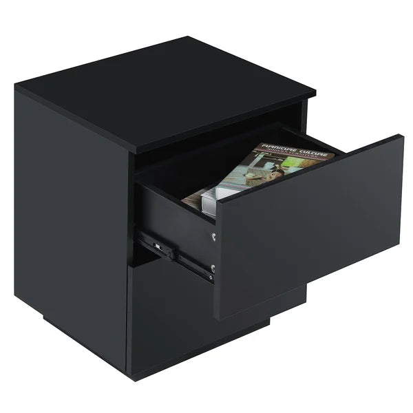 Black Westerleigh 21.6'' Tall 2 - Drawer Nightstand