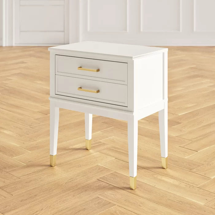 White Westerleigh 28.1'' Tall 1 - Drawer Nightstand