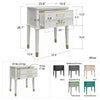 White Westerleigh 28.1'' Tall 1 - Drawer Nightstand