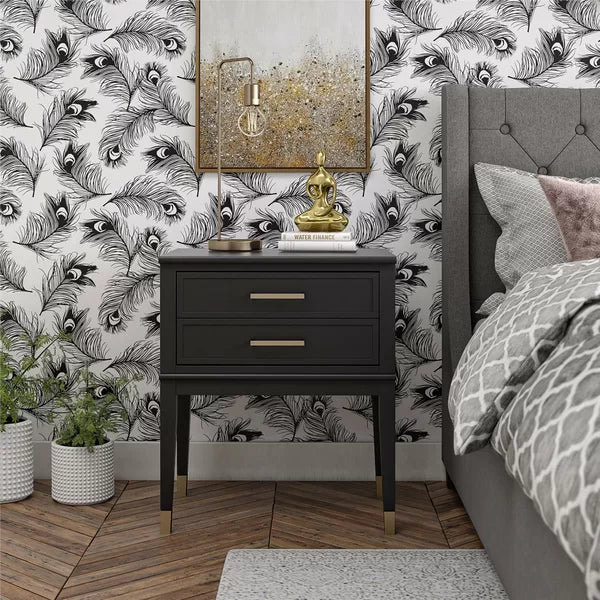 Black Westerleigh 28.1'' Tall 1 - Drawer Nightstand