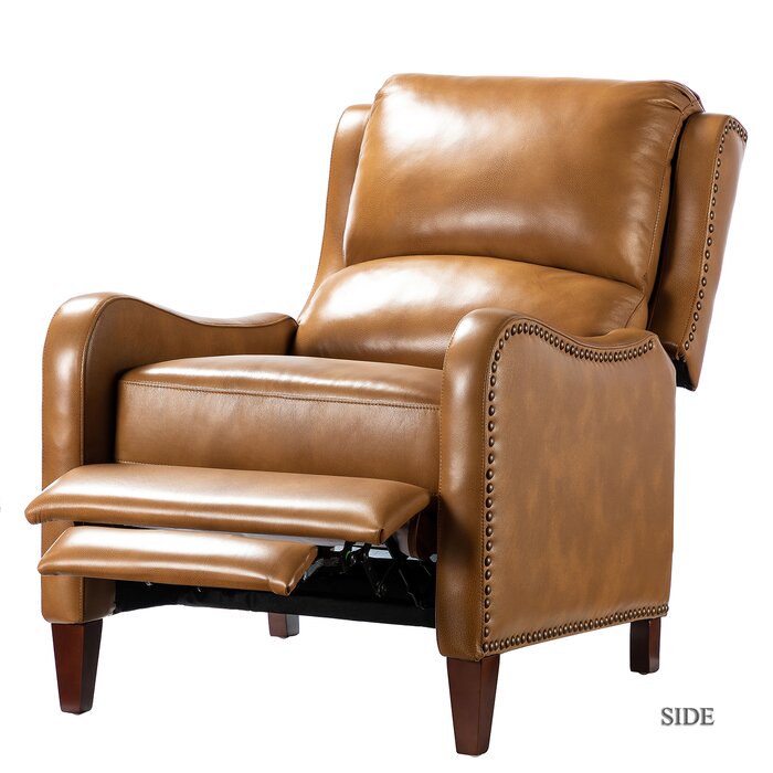 Westmere 28.75" Wide Genuine Leather Manual Club Recliner