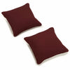 Burgundy Weymouth Square Pillow Cover & Insert (Set of 2)