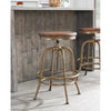 Bronze Solid Wood Adjustable Height Side Table/Stool