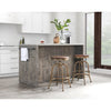 Bronze Solid Wood Adjustable Height Side Table/Stool