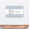 What A Wonderful World Blue Tile - Wrapped Canvas Textual Art