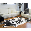 Seaham Black/White Area Rug, Novelty 5'3