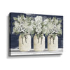 White Floral Trio by Cindy Jacobs - Painting on Canvas, 24'' H x 36'' W x 2'' D