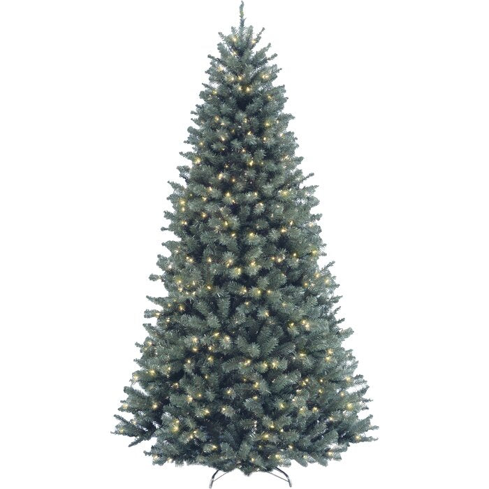 6.5' North Valley Blue Spruce Artificial Christmas Tree with Clear/White Lights (#K6529)