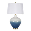 Load image into Gallery viewer, Audrina 30&quot;  Blue/White Table Lamp PC202