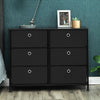 Black Whitestone 6 Drawer Double Dresser #HA384