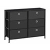 Black Whitestone 6 Drawer Double Dresser #HA384
