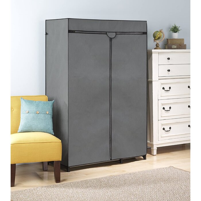 19.75'' H x 45.75'' W x 66'' D Whitmor Double Rod Closet Cover