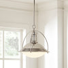 Whitmore 1 Light Cone Pendant, Polished Nickel (#K1004)