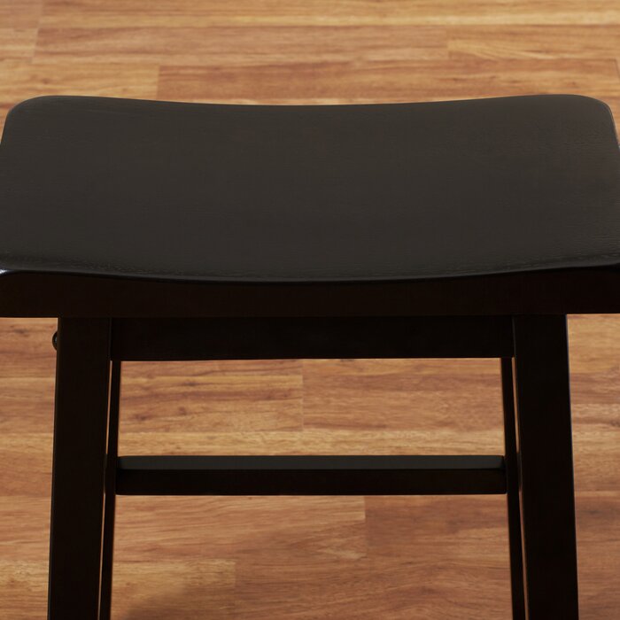 Black Whitworth Solid Wood 23.75" Counter Stool (Set of 2)