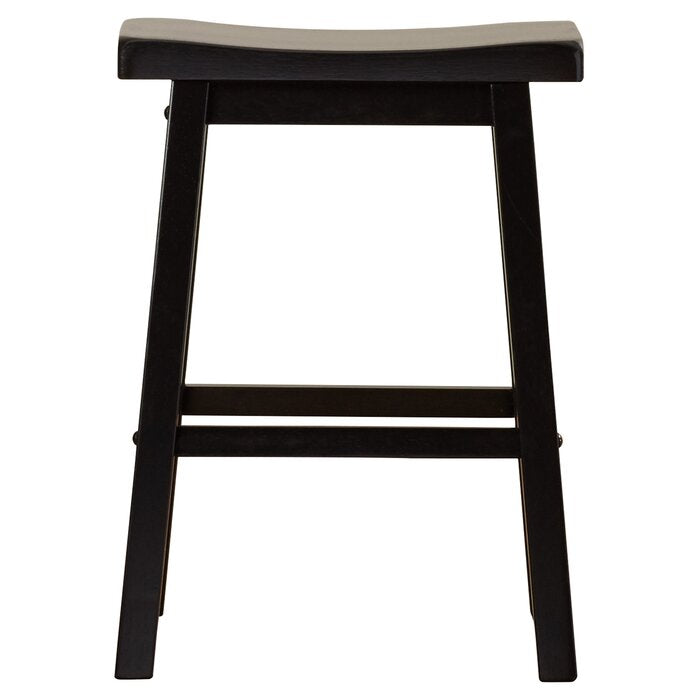Black Whitworth Solid Wood 23.75" Counter Stool (Set of 2)