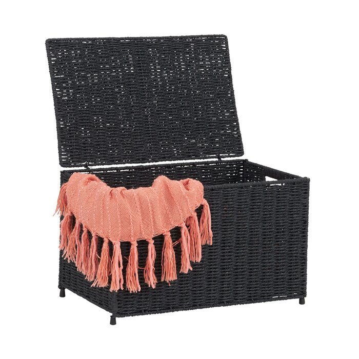 Black Wicker Box #HA766
