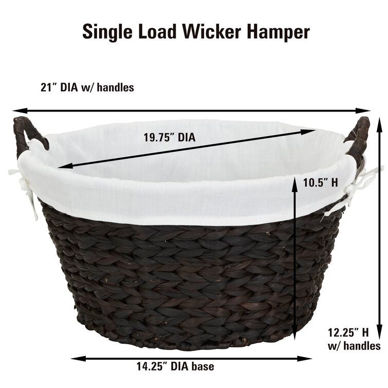 Wicker Laundry Basket MG399