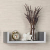 Gray Wickes 3 Piece Floating Shelf