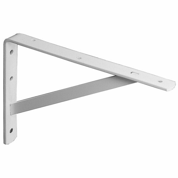 8" x 11.6" x 12" White Wickham Heavy Duty Shelf Bracket (Set of 2) CA121