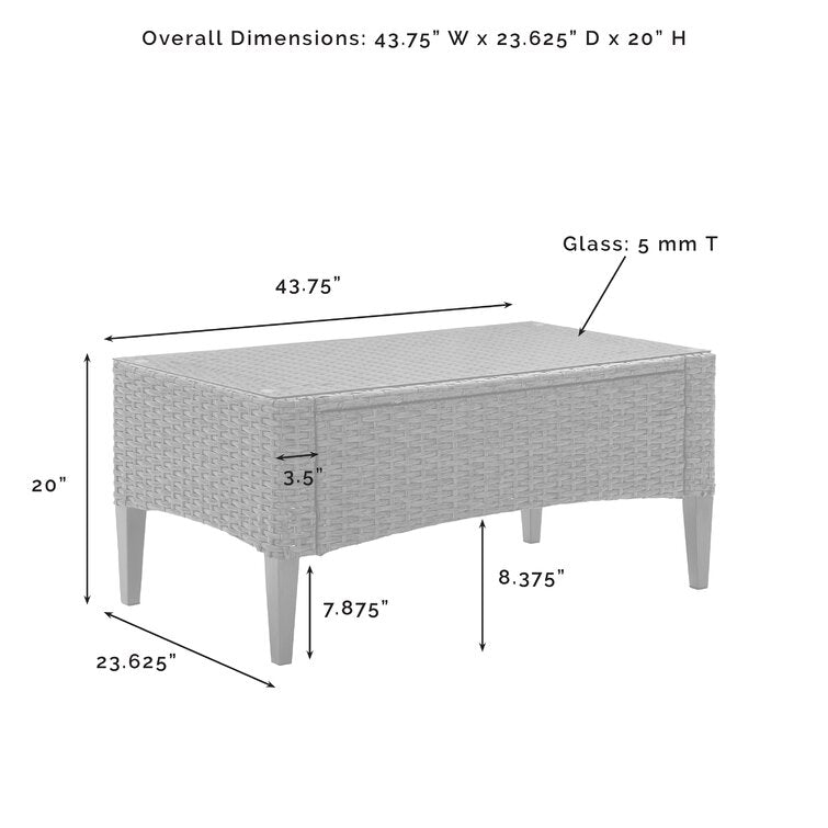 Wickham Wicker  Coffee Table, MG323