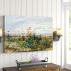 Wildflowers With A View Of Dublin Dunleary by Mark Adlington - Print on Canvas 12