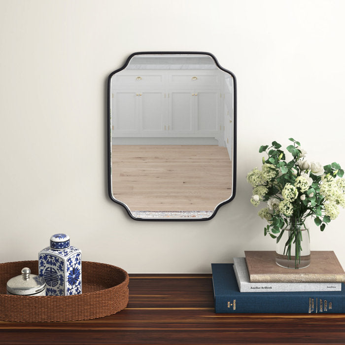Black Willimantic Asymmetrical Wall Mirror