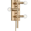 Modern Brass  Willson Indoor 3-Light Plug-In Armed Sconce K7719