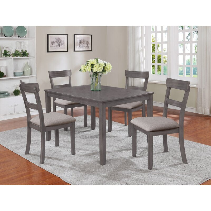 Wilmoth 5 Piece Solid Wood Dining Set (#8008)