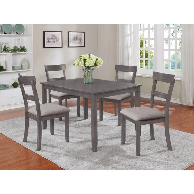 Wilmoth 5 Piece Solid Wood Dining Set 8008 Salvage Co Indy