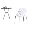 White Wiltz Stacking Side Chair (Set of 4)