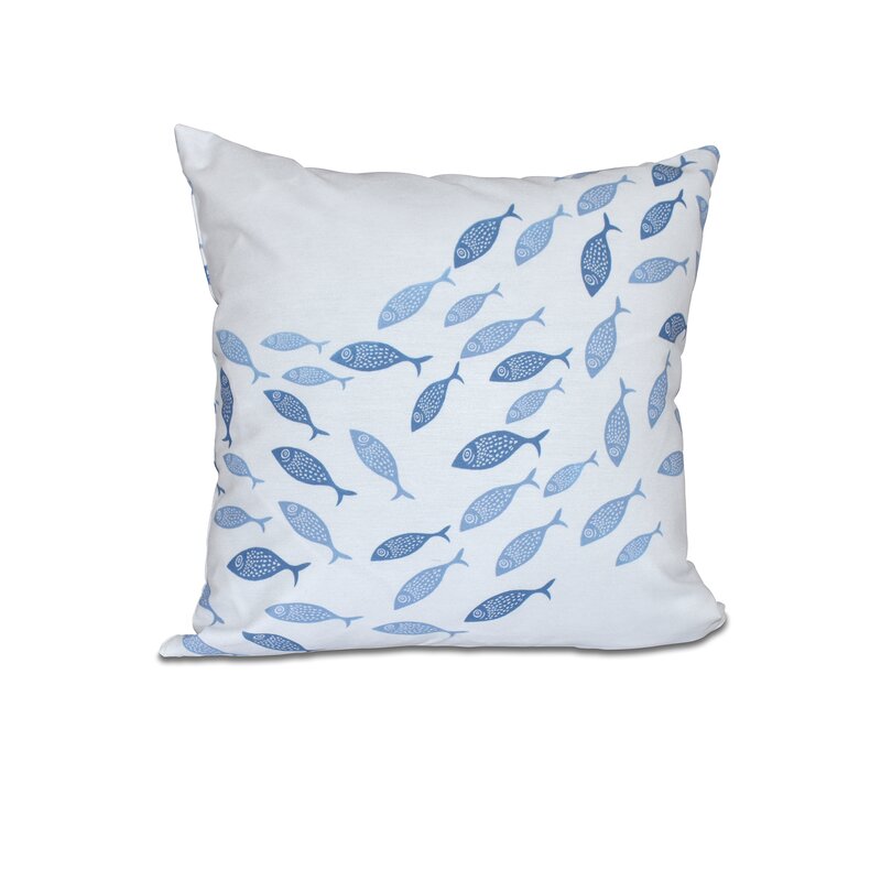 Blue Windermer Outdoor Square Pillow Cover & Insert ss675