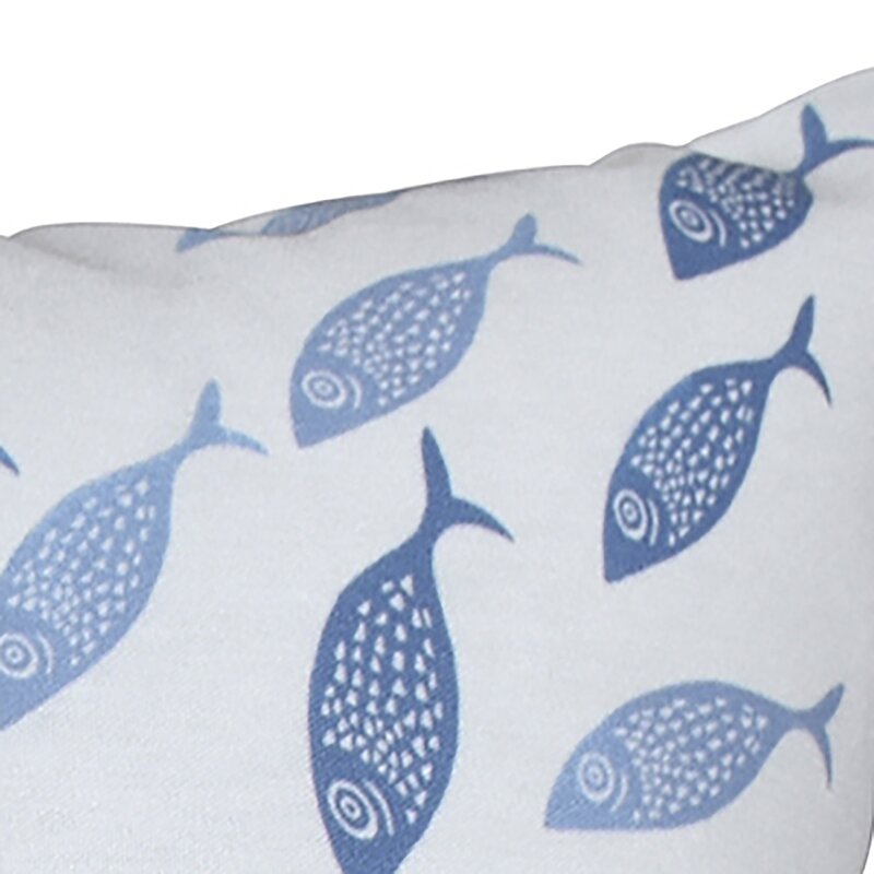 Blue Windermer Outdoor Square Pillow Cover & Insert ss675