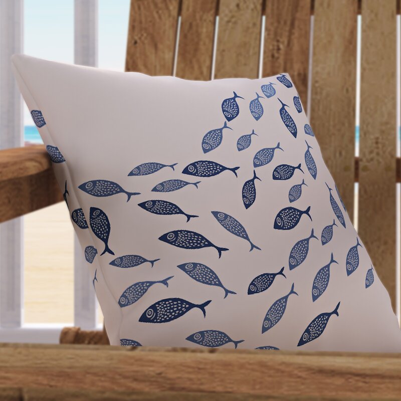 Blue Windermer Outdoor Square Pillow Cover & Insert ss675