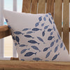Blue Windermer Outdoor Square Pillow Cover & Insert ss675