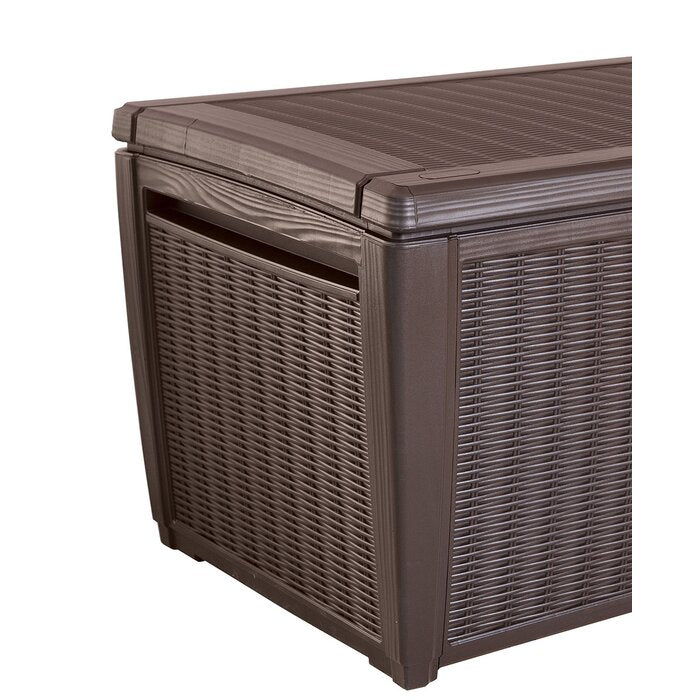 25'' H x 57'' W x 28.7'' D Arrio 135 Gallons Gallon Water Resistant Deck Box with Lock