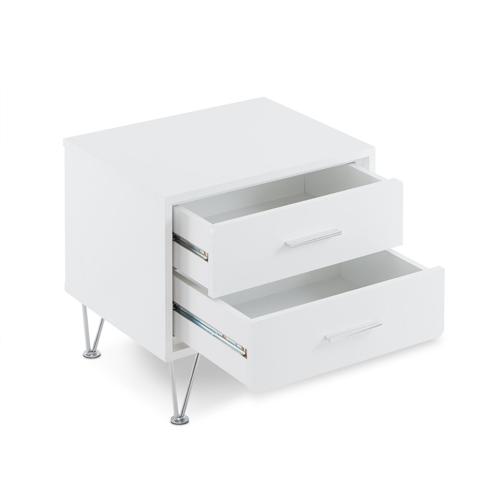 White Wolfe 2 - Drawer Nightstand CL367