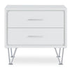 White Wolfe 2 - Drawer Nightstand CL367