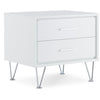 White Wolfe 2 - Drawer Nightstand CL367