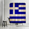Wonderful Dream Greece Flag Single Shower Curtain, 71' x 74'