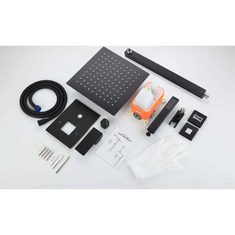 Bathroom Rain Volume Control Complete Shower System with Rough-in Valve