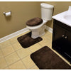 Chocolate Woodacre Bath Rug Set
