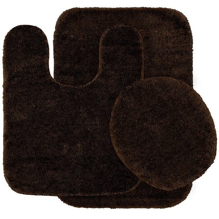Chocolate Woodacre Bath Rug Set