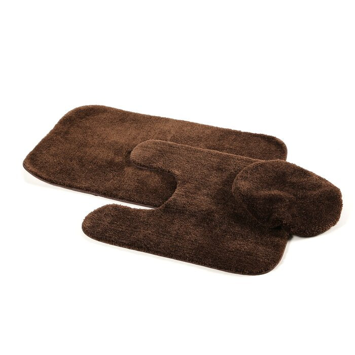 Chocolate Woodacre Bath Rug Set