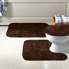 Chocolate Woodacre Bath Rug Set