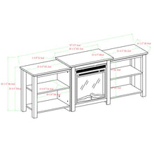 Load image into Gallery viewer, Slate Grey Woodbury TV Stand for TVs up to 78&quot; with Fireplace (#HA563)
