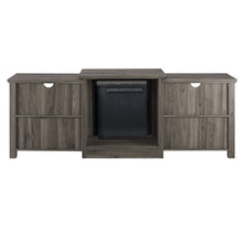 Load image into Gallery viewer, Slate Grey Woodbury TV Stand for TVs up to 78&quot; with Fireplace (#HA563)
